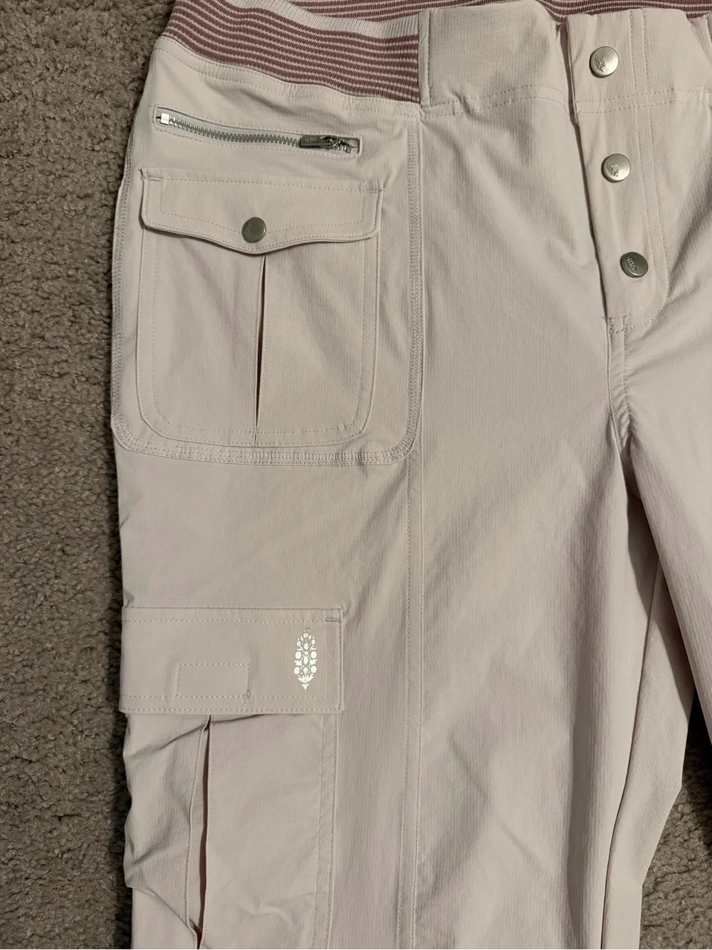 Free People Light Purple Women's Cargo Pants
